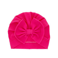 Charger l&#39;image dans la galerie, Turban en coton avec gros nœud pour bébé fille

