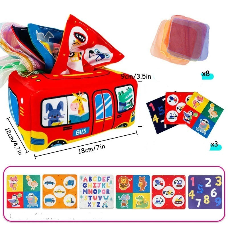Boîte à Mouchoirs Magique Montessori pour Bébé