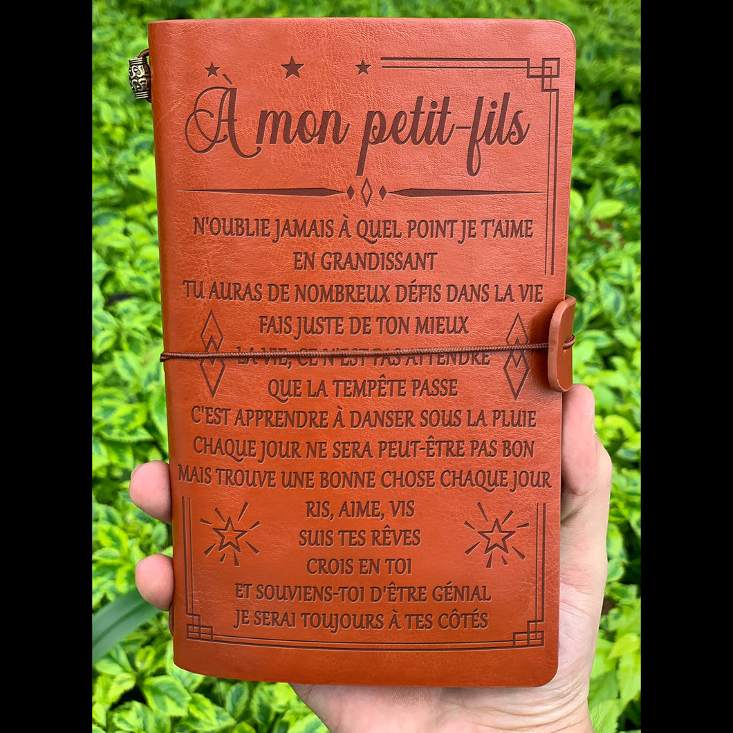 Geschenk für meinen Enkel - Vergiss nie, dass ich dich liebe - Personalisiertes Geschenk - Vintage Journal 