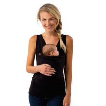 Lade das Bild in den Galerie-Viewer, T-Shirt Porte bébé Kangourou Homme et Femme - COTON - 9mois et moi

