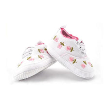 Charger l&#39;image dans la galerie, Chaussures basses motifs florales à lacets - 9mois et moi
