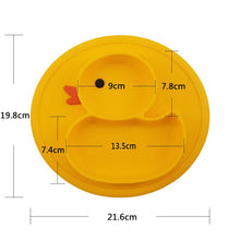 Lade das Bild in den Galerie-Viewer, Assiette canard en silicone antidérapant - 9mois et moi
