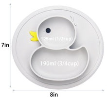 Lade das Bild in den Galerie-Viewer, Assiette canard en silicone antidérapant - 9mois et moi

