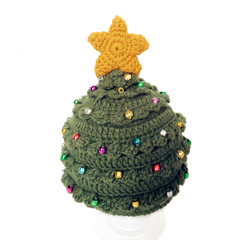 Weihnachtsbaummütze häkeln 