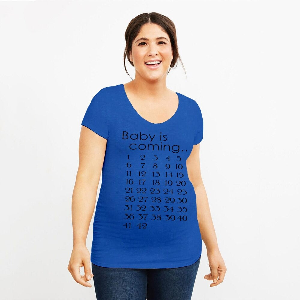 T-SHIRT DE GROSSESSE - BABY IS COMING