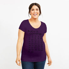 Charger l&#39;image dans la galerie, T-SHIRT DE GROSSESSE - BABY IS COMING
