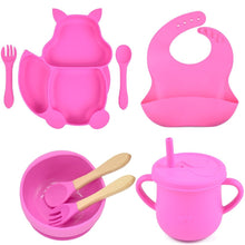 Charger l&#39;image dans la galerie, Ensemble de Vaisselle en Silicone pour Bébé 8 PCS
