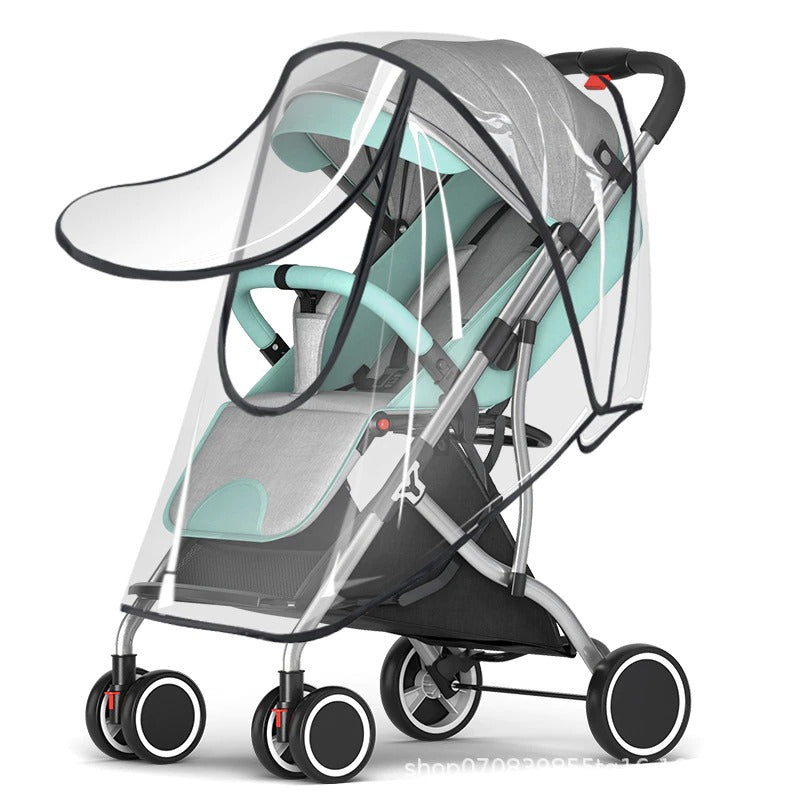 Ultrakompakte Kinderwagen-Regenabdeckung