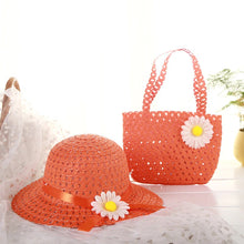 Lade das Bild in den Galerie-Viewer, Kinder Sommerhut mit Handtasche 

