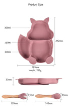 Charger l&#39;image dans la galerie, Ensemble de Vaisselle en Silicone pour Bébé 8 PCS
