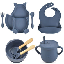 Charger l&#39;image dans la galerie, Ensemble de Vaisselle en Silicone pour Bébé 8 PCS
