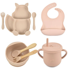 Charger l&#39;image dans la galerie, Ensemble de Vaisselle en Silicone pour Bébé 8 PCS
