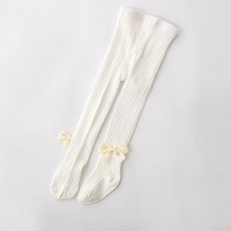 Collants en coton tricoté pour fille