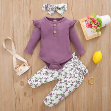 Charger l&#39;image dans la galerie, Ensemble imprimé 3pcs pour bébé fille
