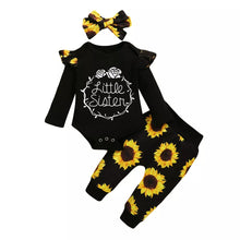 Charger l&#39;image dans la galerie, Ensemble imprimé 3pcs pour bébé fille
