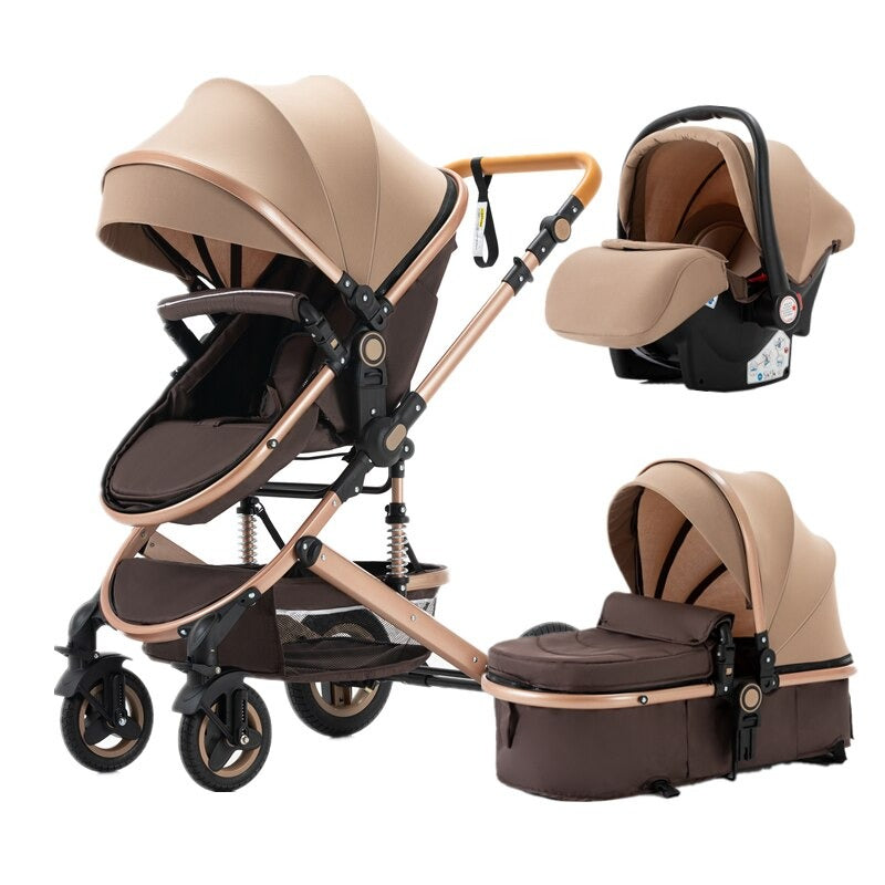 Poussette Bébé Trio 3 en 1 Dernière Génération - Poussette, Landau et Siège Auto